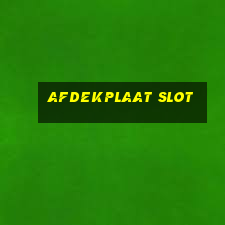 afdekplaat slot