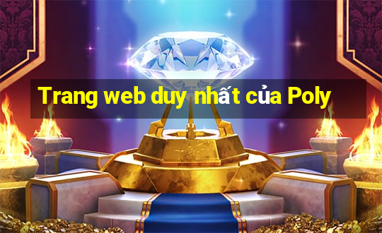 Trang web duy nhất của Poly