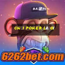 chơi poker là gì