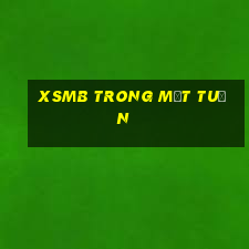 xsmb trong một tuần