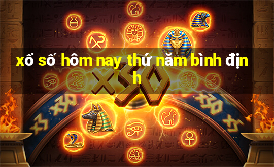 xổ số hôm nay thứ năm bình định