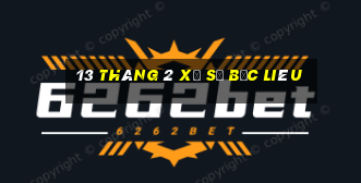 13 tháng 2 xổ số bạc liêu