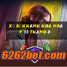 xổ số khánh hòa ngày 13 tháng 8