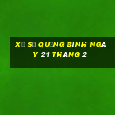 xổ số quảng bình ngày 21 tháng 2