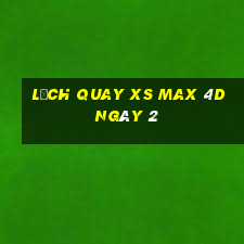 Lịch quay XS Max 4D ngày 2