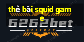 thẻ bài squid game