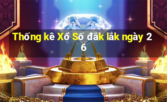 Thống kê Xổ Số đắk lắk ngày 26