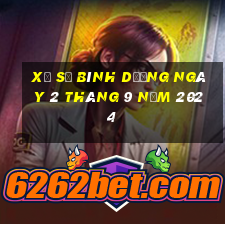 xổ số bình dương ngày 2 tháng 9 năm 2024