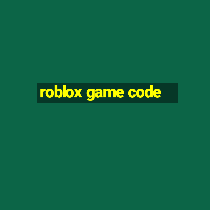 roblox game code