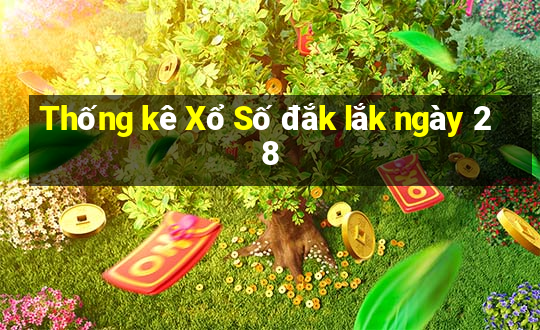 Thống kê Xổ Số đắk lắk ngày 28