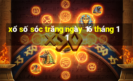 xổ số sóc trăng ngày 16 tháng 11