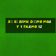 xổ số bình dương ngày 1 tháng 12