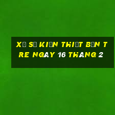 xổ số kiến thiết bến tre ngày 16 tháng 2