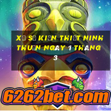 xổ số kiến thiết ninh thuận ngày 1 tháng 3