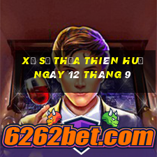 xổ số thừa thiên huế ngày 12 tháng 9