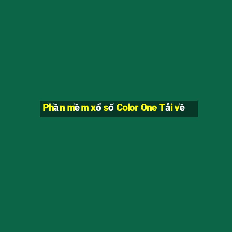 Phần mềm xổ số Color One Tải về