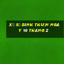 xổ số bình thuận ngày 16 tháng 2