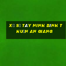 xổ số tây ninh bình thuận an giang