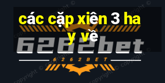 các cặp xiên 3 hay về