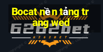 Bocat nền tảng trang wed