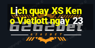 Lịch quay XS Keno Vietlott ngày 23