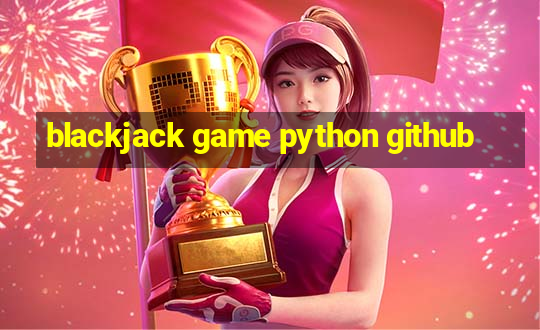 blackjack game python github