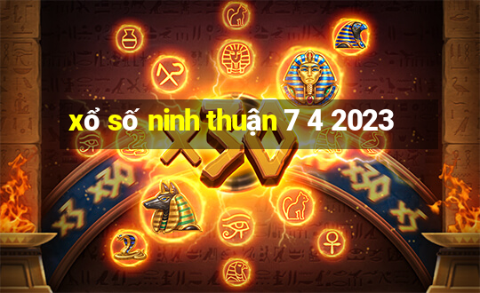 xổ số ninh thuận 7 4 2023