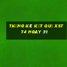 THỐNG KÊ KẾT QUẢ XSTT4 ngày 31