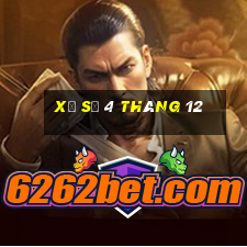 xổ số 4 tháng 12