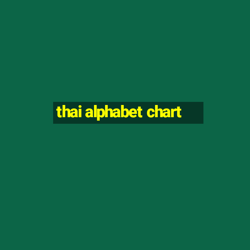 thai alphabet chart