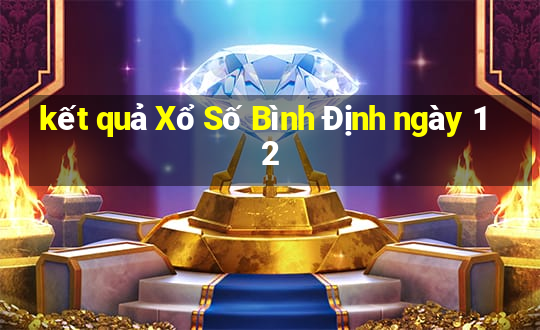 kết quả Xổ Số Bình Định ngày 12