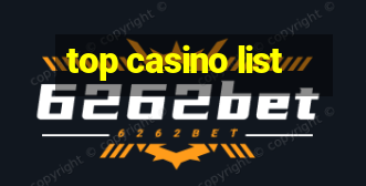 top casino list