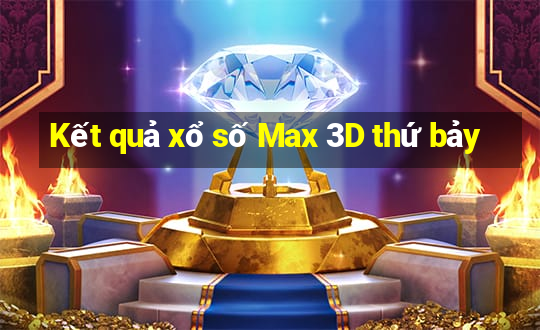 Kết quả xổ số Max 3D thứ bảy