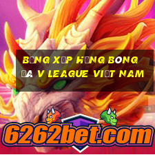 bảng xếp hạng bóng đá v league việt nam