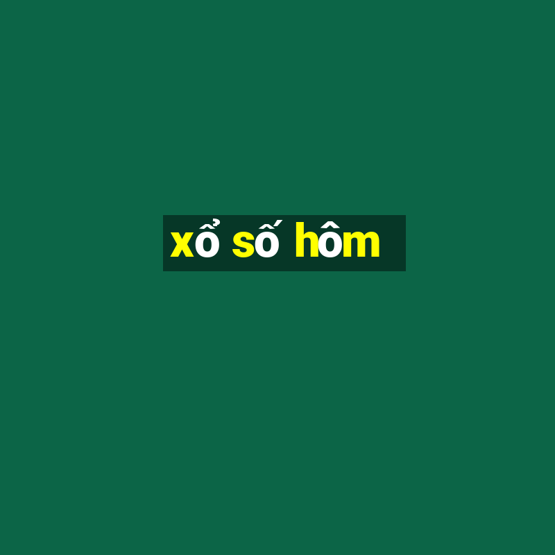 xổ số hôm