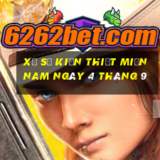 xổ số kiến thiết miền nam ngày 4 tháng 9