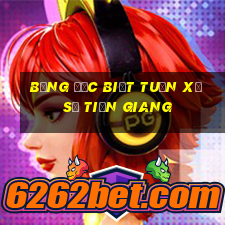 bảng đặc biệt tuần xổ số tiền giang