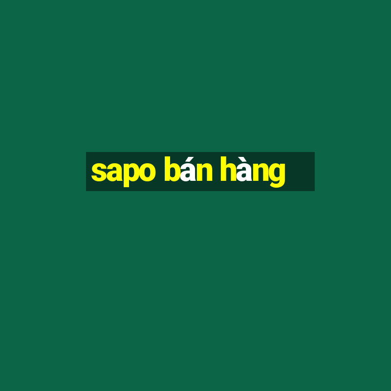 sapo bán hàng