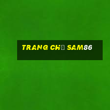 trang chủ sam86