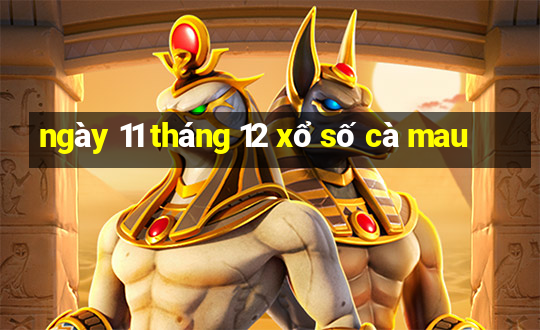 ngày 11 tháng 12 xổ số cà mau