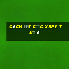 Cách đặt cược XSPY Thứ 6