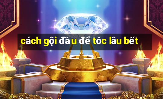 cách gội đầu để tóc lâu bết