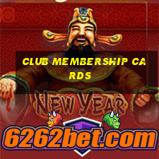 club membership cards